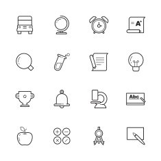 Education icons N65