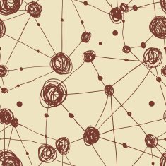 Grunge abstract linear net pattern