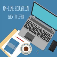 Web banner concept for online education N2