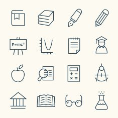 Education icons N68