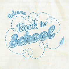 Back to School Calligraphic Design EPS 10