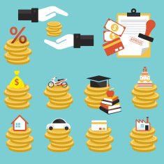Loan Coins with Objects Credit