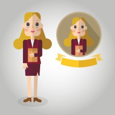Teacher Mascot great for any use Vector EPS10