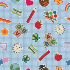 Seamless school pattern N25