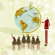 Santas's christmas school