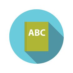 Flat Design Concept Books Vector Illustration With Long Shadow