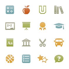 Education icons N82