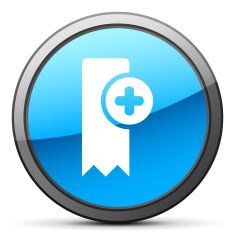 Bookmark icon on a round button - BrightSeries