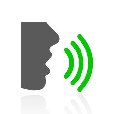 Speaking icon on a white background - FreshSeries
