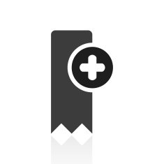 Bookmark icon on a white background - PrimeSeries