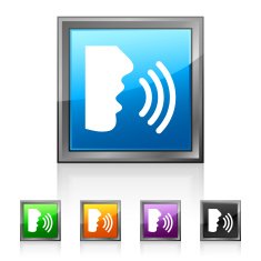 Speaking icon on square buttons - SquaredSeries