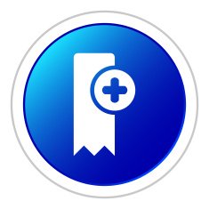 Bookmark icon on a round button - StickerSeries