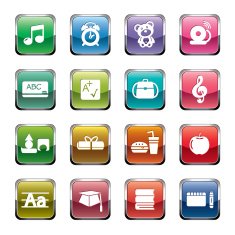 Education icons N85