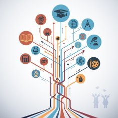 Abstract Education Tree
