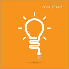 Creative light bulb concept design for poster flyer cover brochure