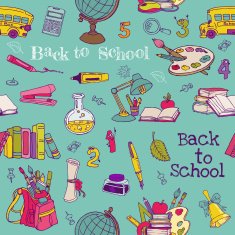 Back to School - Seamless Background N2