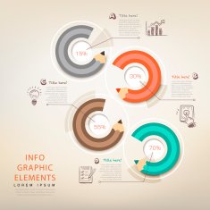 business education pencil Infographics N2