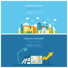 Mobile education online training courses business analysis financial report consulting