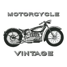 Vintage motorcycle label