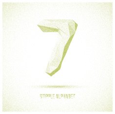 Number 7 from Stipple Alphabet