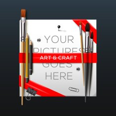 Art and crafts template N2