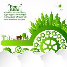 Ecology concept save world vector illustration N35