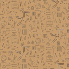 Seamless pattern with school supplies N6