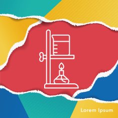 Beaker line icon N9