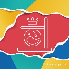 Beaker line icon N12