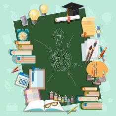 Education background back to school board concept N2