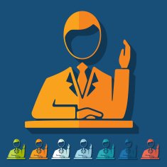 Flat design student