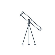 Telescope web icon vector illustration N4