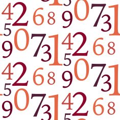 Seamless Number Pattern N3
