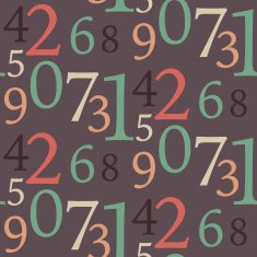 Seamless Number Pattern N4