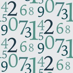 Seamless Number Pattern N5