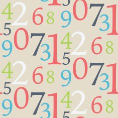Seamless Number Pattern N6
