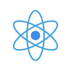 Atom icon modern minimal flat design style science vector symbol N7