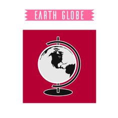 Vector earth globe N2
