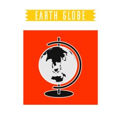 Vector earth globe N3