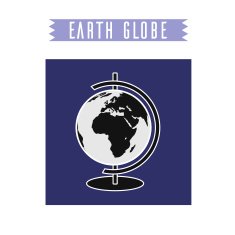 Vector earth globe N4