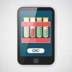 test tube flat icon with long shadow N8