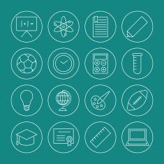 Education Icons Set N18