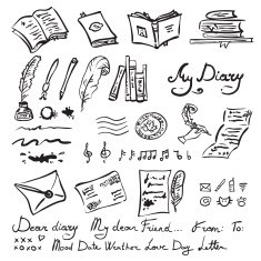 Set of education and writing instruments