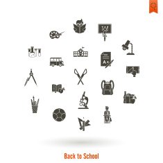 school and education icons N16