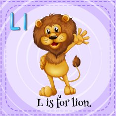 Alphabet L lion