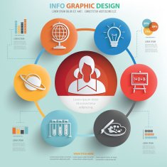 Education concept info graphic design clean vector N4
