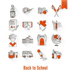 school and education icons N30