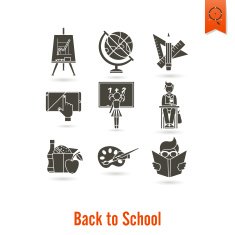 school and education icons N41