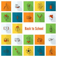 school and education icons N43