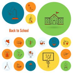 school and education icons N44